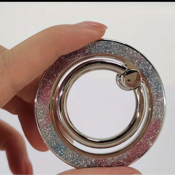 Sparkling Magnetic Phone Ring Holder and Kickstand Cute Glitter Finger GripStand - Picture 6 of 7